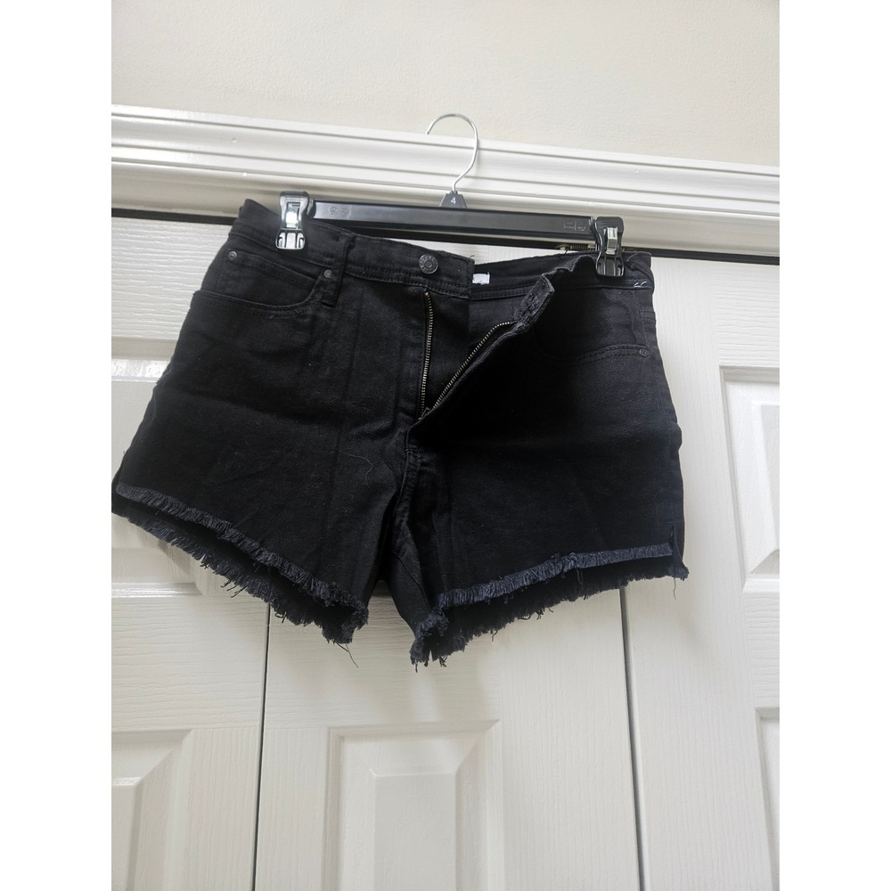 Celebrity Pink Womens Black Denim Cut Off Shorts Raw Hem Size 9/29 CJ31285G73